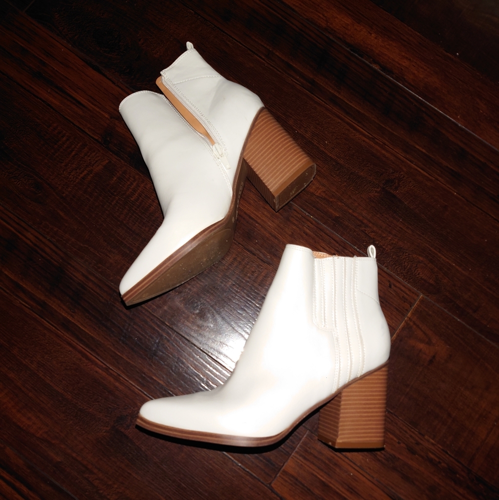 White booties